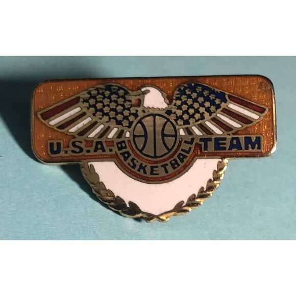 USA Team Basketball Eagle logo Team Pin -Olympic Team Gold Winners - Picture 3 of 3
